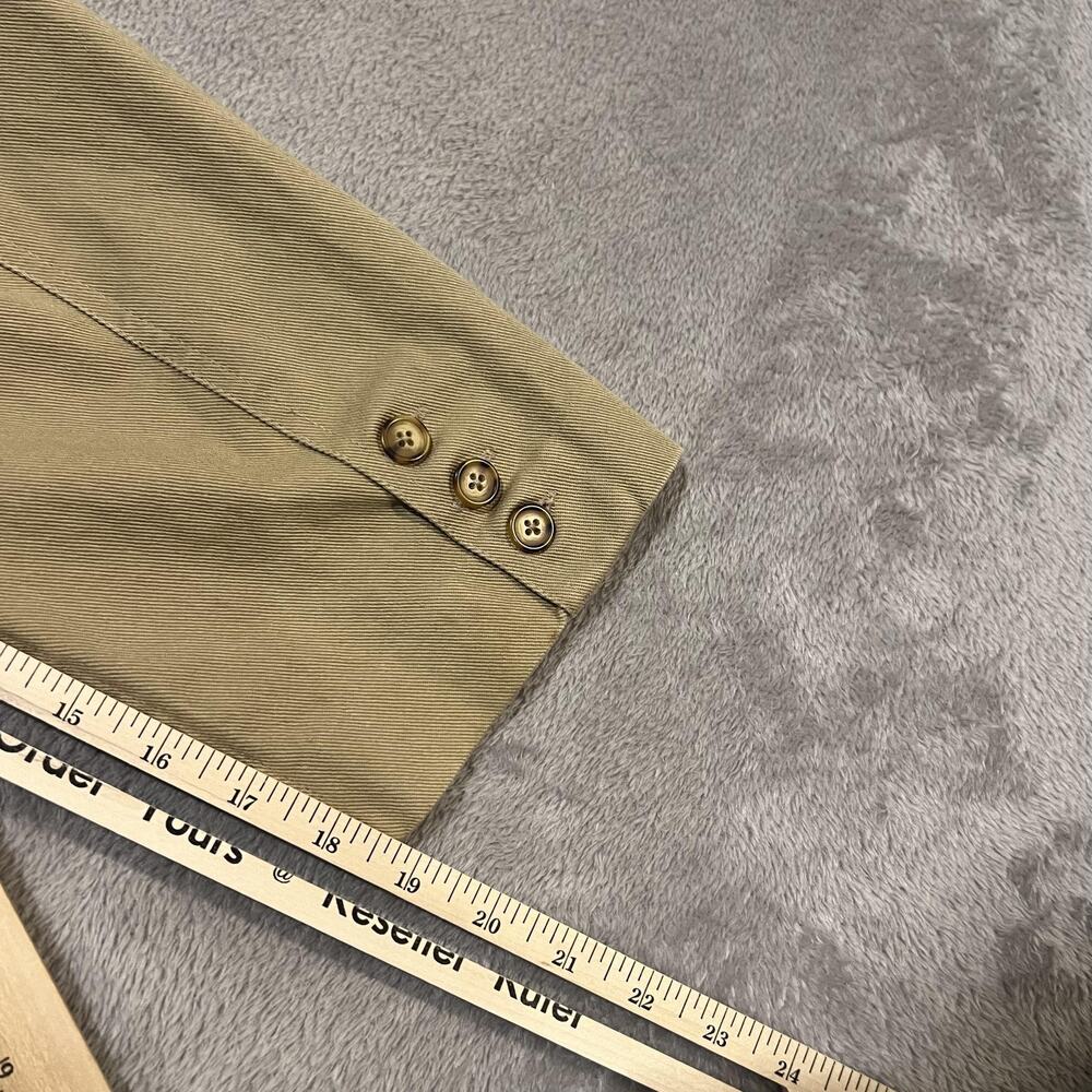 Vintage Orvis Jacket Mens Large Tan Cotton Canvas Field Coat Hong Kong 90s - Picture 11 of 11